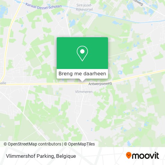 Vlimmershof Parking kaart