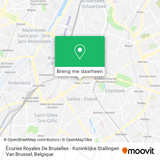 Écuries Royales De Bruxelles - Koninklijke Stallingen Van Brussel kaart
