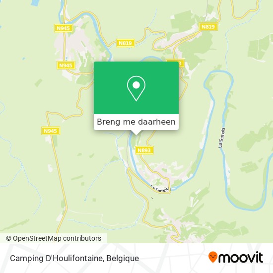Camping D'Houlifontaine kaart