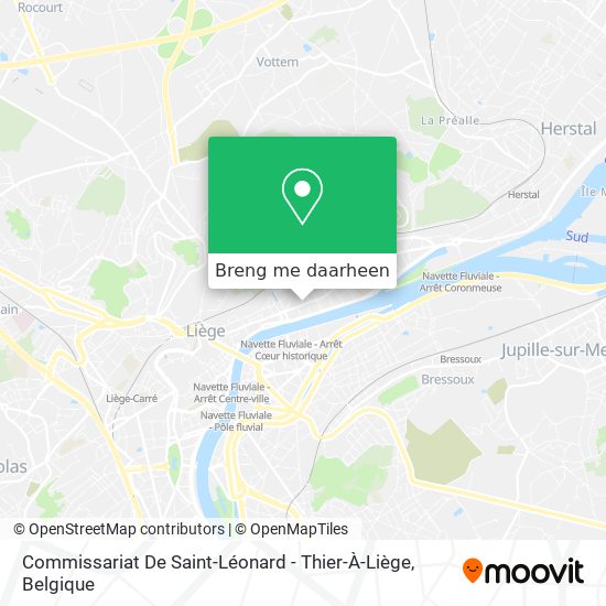 Commissariat De Saint-Léonard - Thier-À-Liège kaart