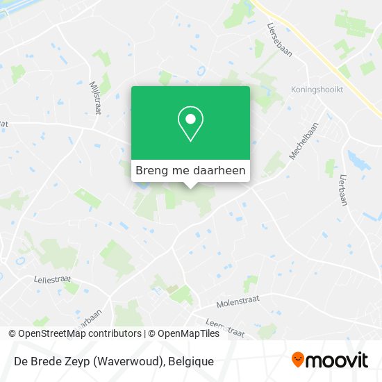 De Brede Zeyp (Waverwoud) kaart