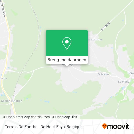 Terrain De Football De Haut-Fays kaart