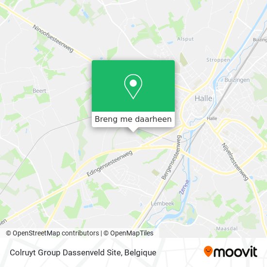Colruyt Group Dassenveld Site kaart