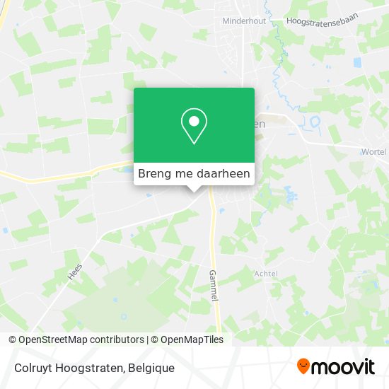 Colruyt Hoogstraten kaart