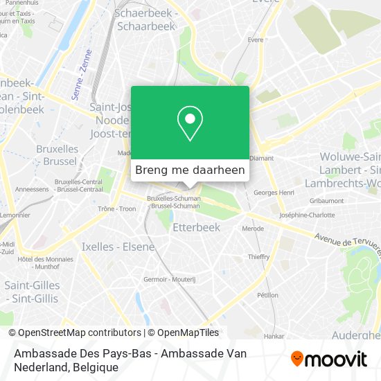 Ambassade Des Pays-Bas - Ambassade Van Nederland kaart