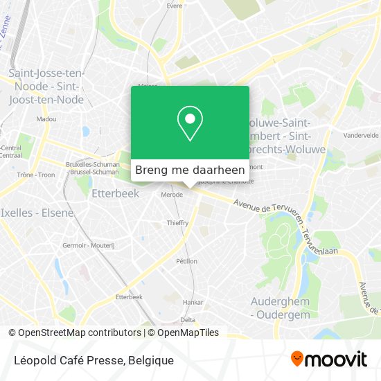 Léopold Café Presse kaart