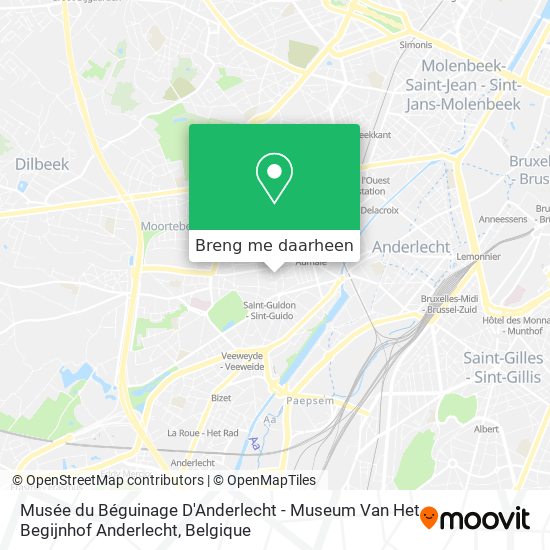 Musée du Béguinage D'Anderlecht - Museum Van Het Begijnhof Anderlecht kaart