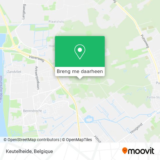 Keutelheide kaart