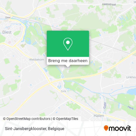 Sint-Jansbergklooster kaart