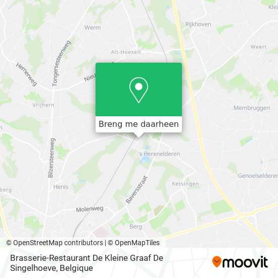 Brasserie-Restaurant De Kleine Graaf De Singelhoeve kaart