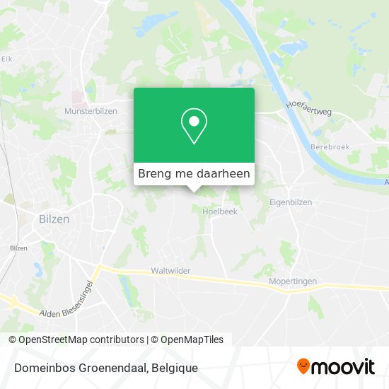 Domeinbos Groenendaal kaart