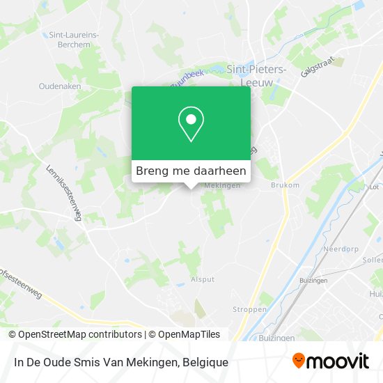 In De Oude Smis Van Mekingen kaart