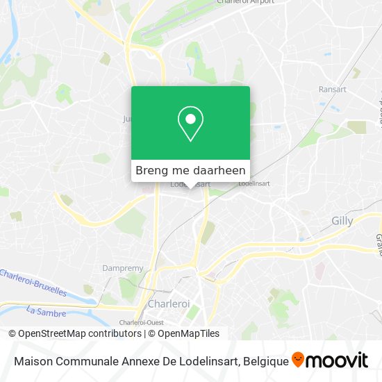 Maison Communale Annexe De Lodelinsart kaart