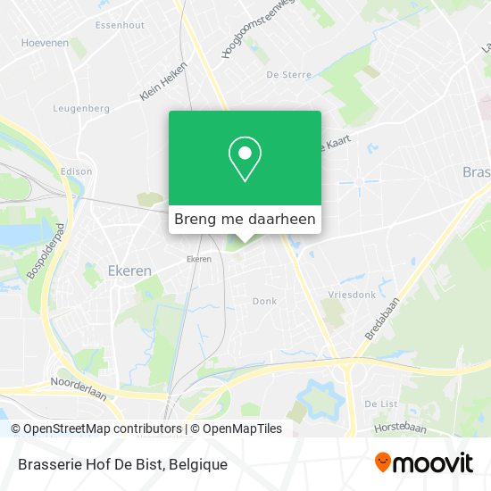 Brasserie Hof De Bist kaart