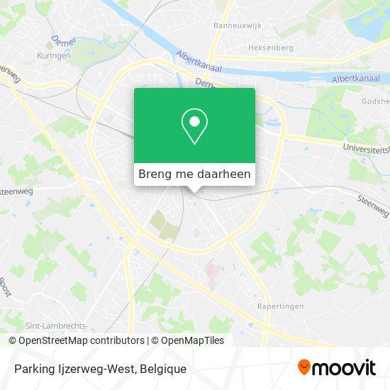 Parking Ijzerweg-West kaart