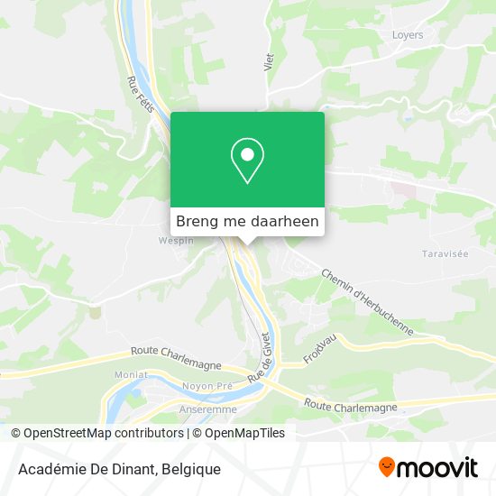 Académie De Dinant kaart