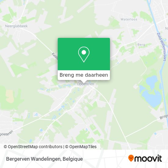 Bergerven Wandelingen kaart