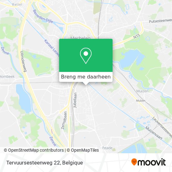 Tervuursesteenweg 22 kaart