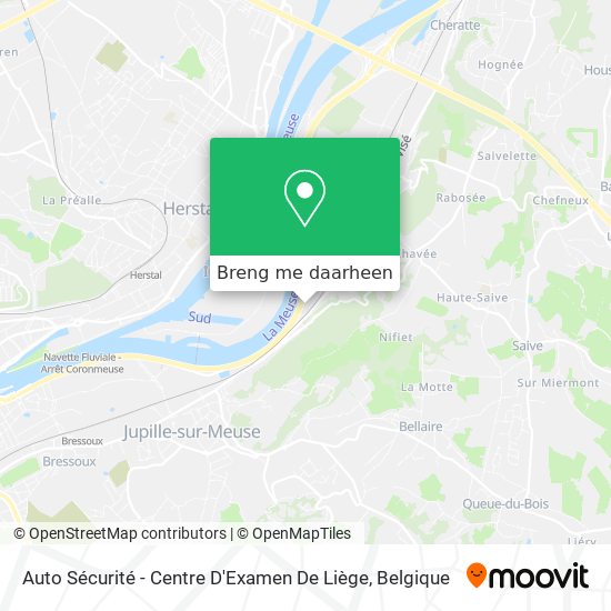 Auto Sécurité - Centre D'Examen De Liège kaart