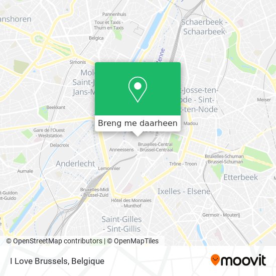 I Love Brussels kaart