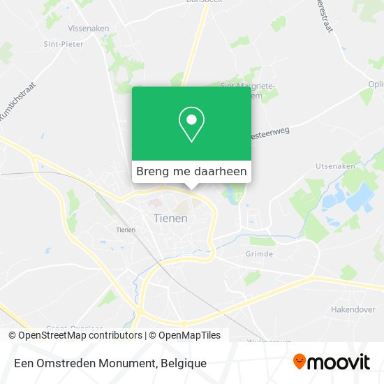 Een Omstreden Monument kaart