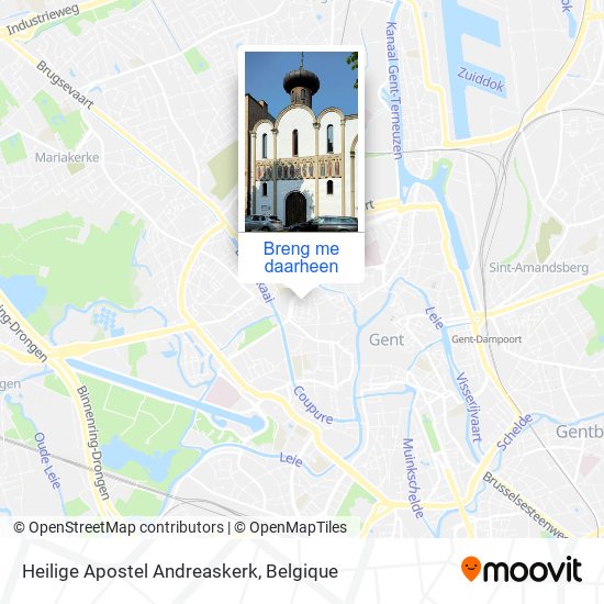 Heilige Apostel Andreaskerk kaart