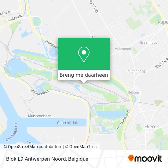 Blok L9 Antwerpen-Noord kaart
