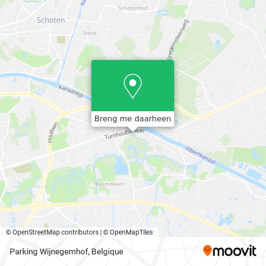 Parking Wijnegemhof kaart
