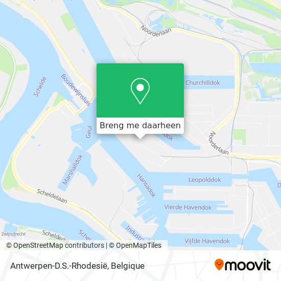 Antwerpen-D.S.-Rhodesië kaart