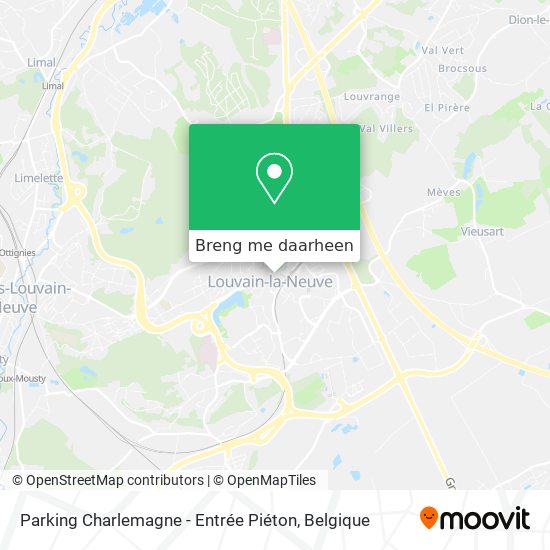 Parking Charlemagne - Entrée Piéton kaart