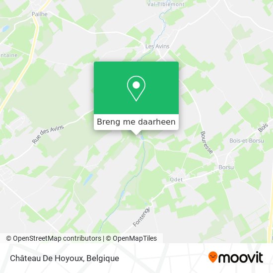 Château De Hoyoux kaart