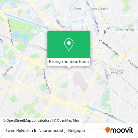 Twee Rijhuizen In Neorococostijl kaart