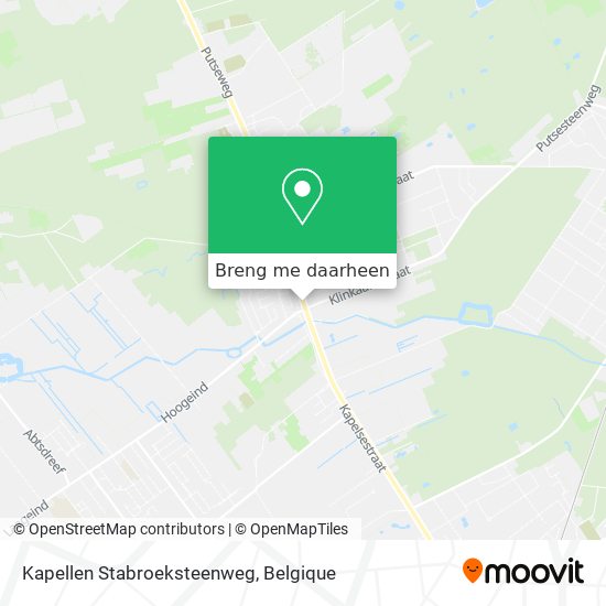 Kapellen Stabroeksteenweg kaart