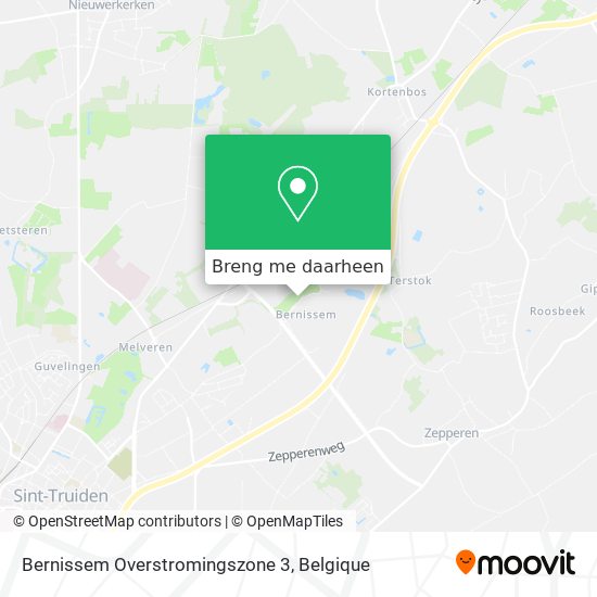 Bernissem Overstromingszone 3 kaart