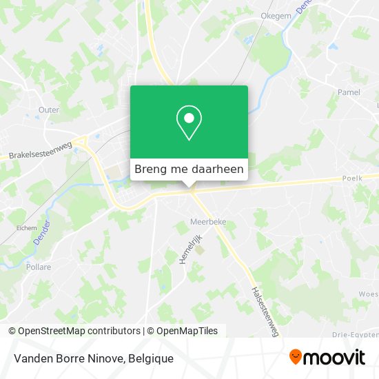 Vanden Borre Ninove kaart