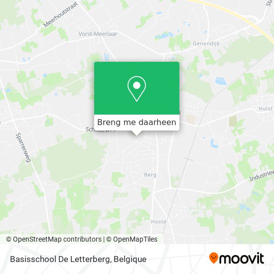 Basisschool De Letterberg kaart