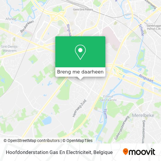 Hoofdonderstation Gas En Electriciteit kaart