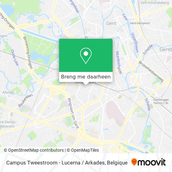 Campus Tweestroom - Lucerna / Arkades kaart