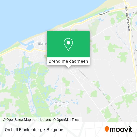 Os Lidl Blankenberge kaart