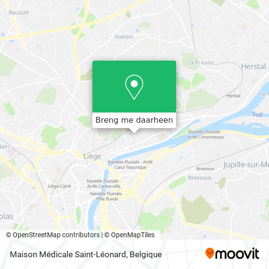 Maison Médicale Saint-Léonard kaart