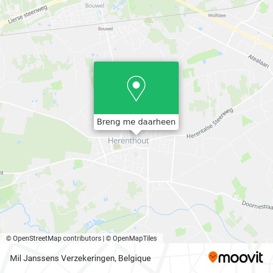 Mil Janssens Verzekeringen kaart