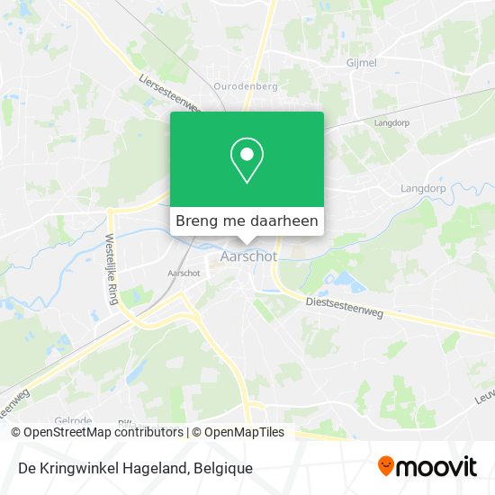 De Kringwinkel Hageland kaart