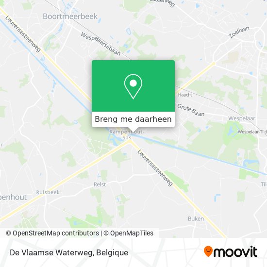 De Vlaamse Waterweg kaart