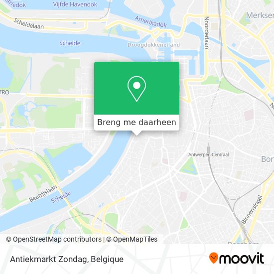 Antiekmarkt Zondag kaart