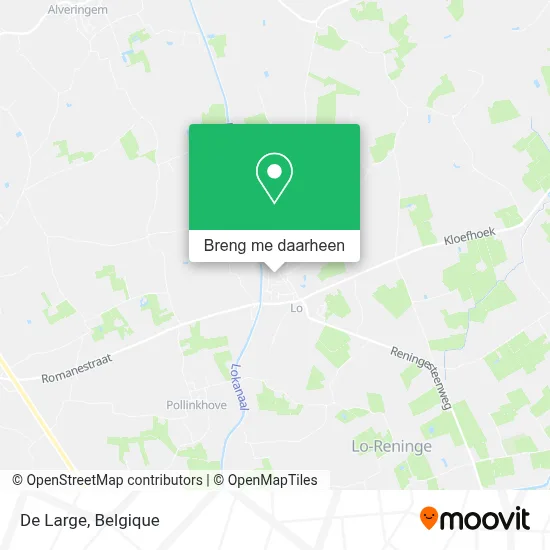 De Large kaart