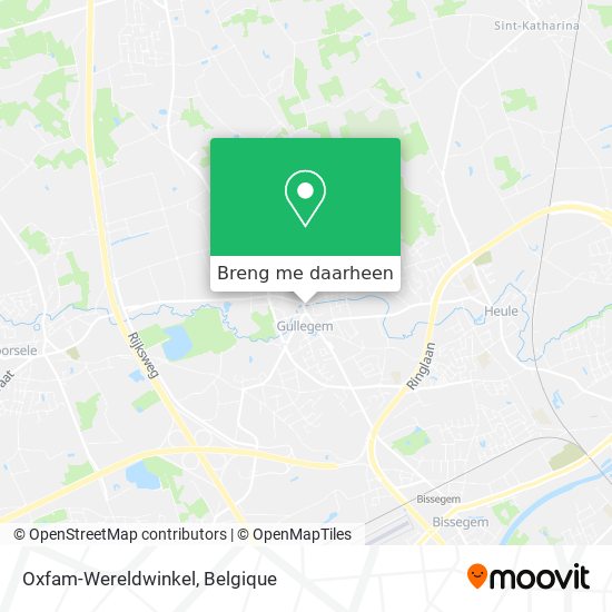 Oxfam-Wereldwinkel kaart