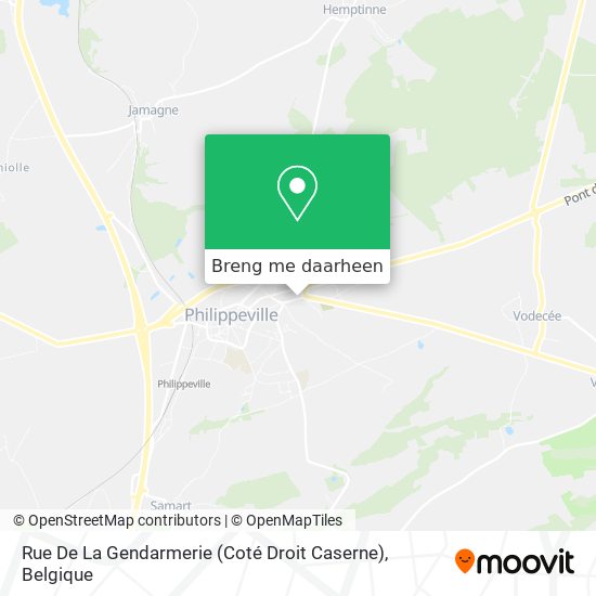 Rue De La Gendarmerie (Coté Droit Caserne) kaart