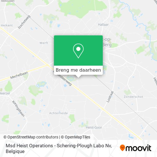 Msd Heist Operations - Schering-Plough Labo Nv kaart