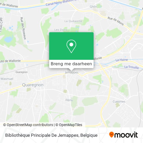 Bibliothèque Principale De Jemappes kaart