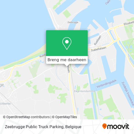 Zeebrugge Public Truck Parking kaart